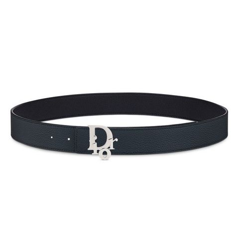  Belt Dior Đen Navy Khoá Dior Bạc 4404DLTAM 16Q95 