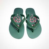  Dép Gucci Xanh In Rắn 