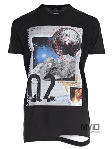  Phông Dsquared2 Đen Trái Đất S74Gd0286 