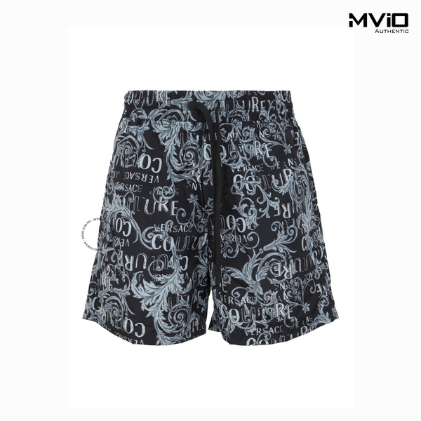  Short Versace Đen Hoạ Tiết Xám 74GADD18 