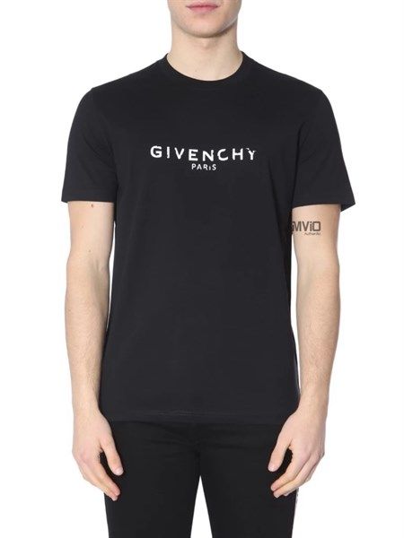  Phông Givenchy Đen In Ngực Bm70K93002 001 