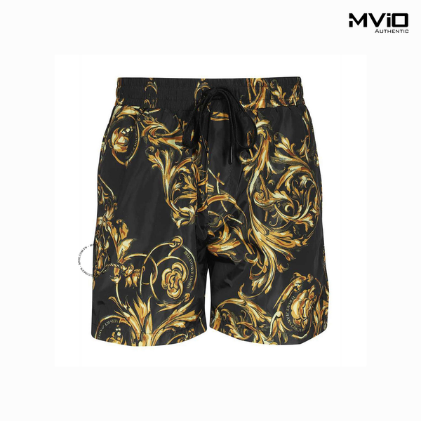  Short Gió Versace Hoạ Tiết Vàng 72GAD126 