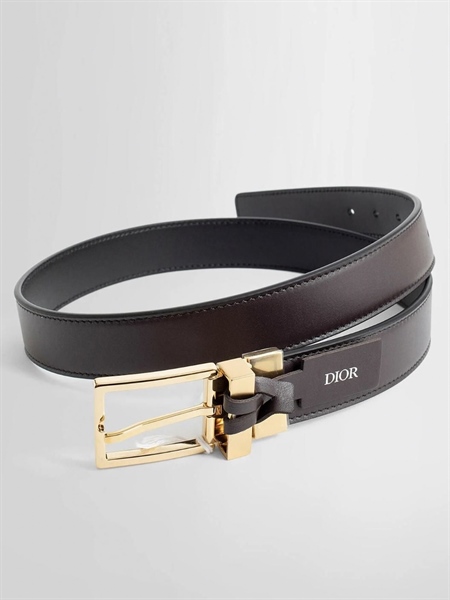 Belt Dior Khoá Gold Dây Đen Nâu 3.5 44335ORVVZH1