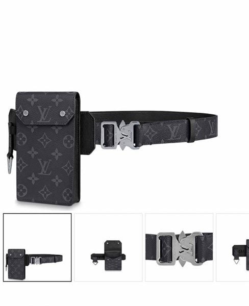  Túi Đeo Chéo Louis Vuitton Utility Pouch Black Monogram Eclipse 
