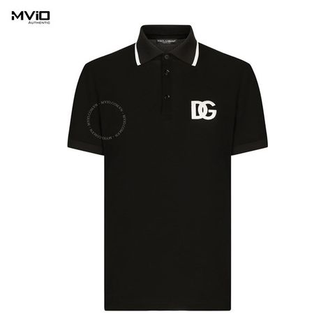  Polo Dolce Gabbana Đen Logo DG Trắng Ngực G8OLOZ FU7EN 