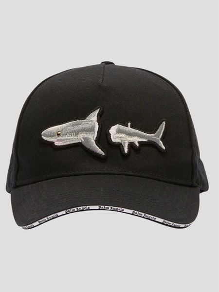  Mũ Palm Angles Đen Logo Cá Mập PMLB054S23FA 