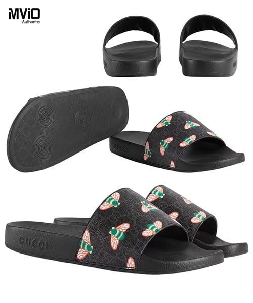  Dép Gucci Đen Ong Màu 681876 