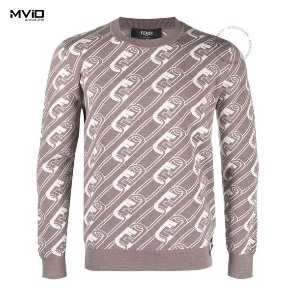  Len Fendi Nâu Logo Trắng FZX061 