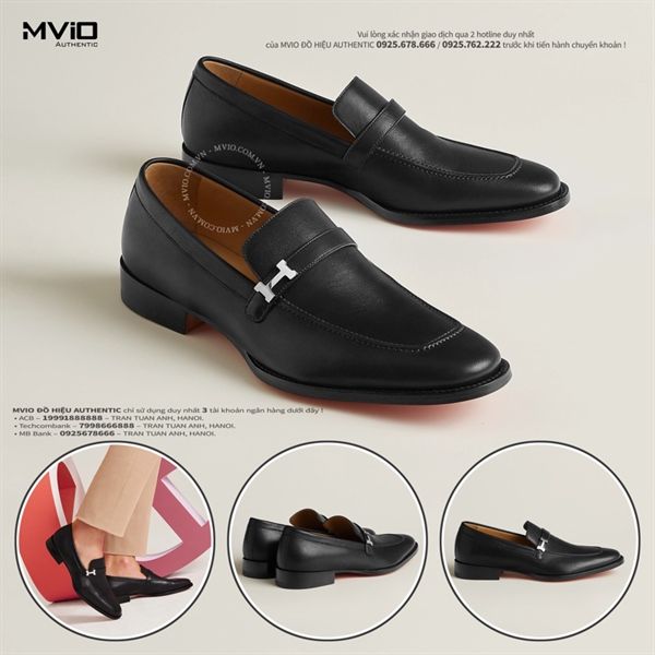  Loafer Hermes Guido H Lệch Sliver H231993ZA 2217 
