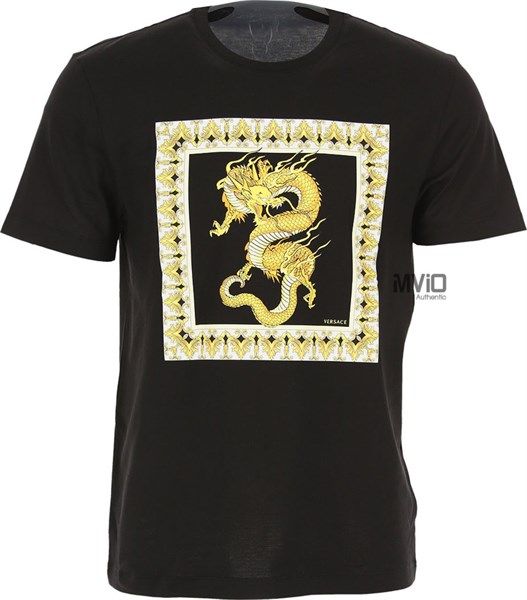 Phông Versace Đen Rồng Vàng A83583 A230782 