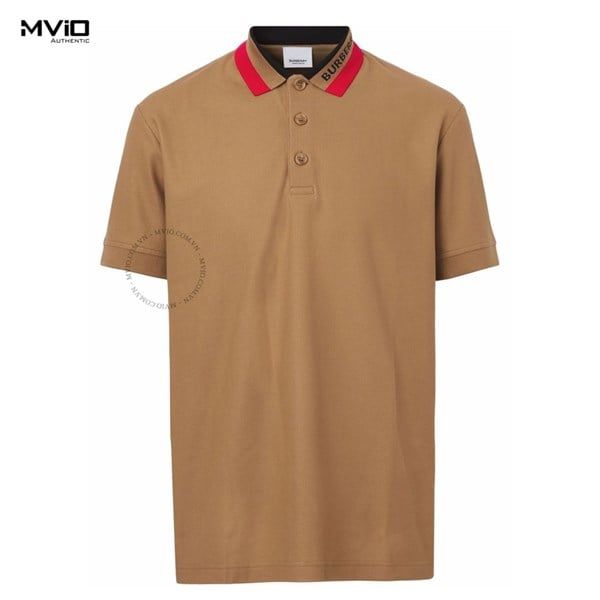  Polo Burberry Nâu Cổ Nâu Đỏ 8051236 