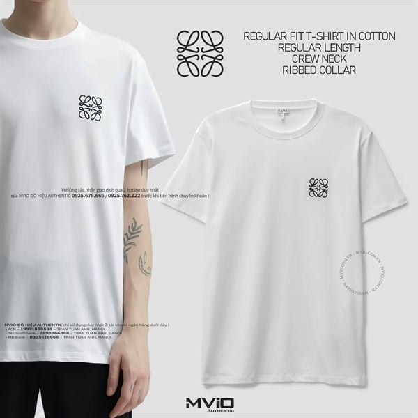  Phông Loewe Trắng Logo Đen Ngực H526Y22X75 2100. 