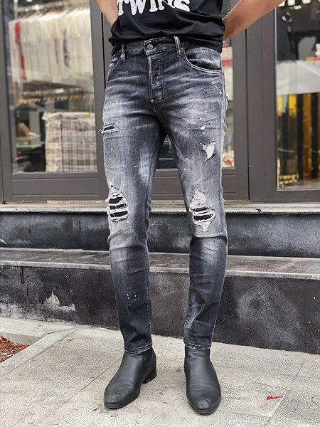  Jean Dsqured2 Ghi Rách Vẩy Sơn S74Lb0809 