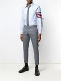  Sơ Mi Thom Browne Xanh 4 Sọc Đỏ Mwl299T 00139 