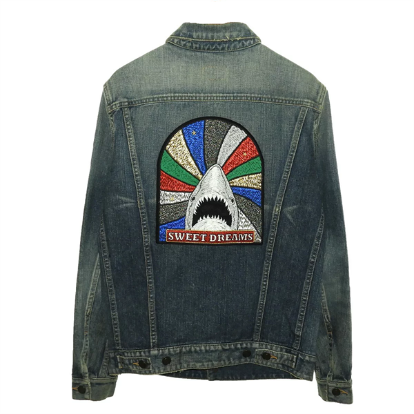  Áo Khoác Saint Laurent Jean Xanh Shark 454693 Y893M 