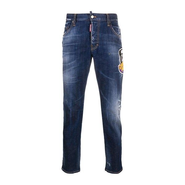  Jean Dsquared Xanh Skater Thêu Tag Da Canadiar S79La0018 