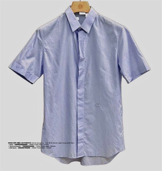  Sơ Mi Dior Xanh Cộc Tay CD 113C525A5064 