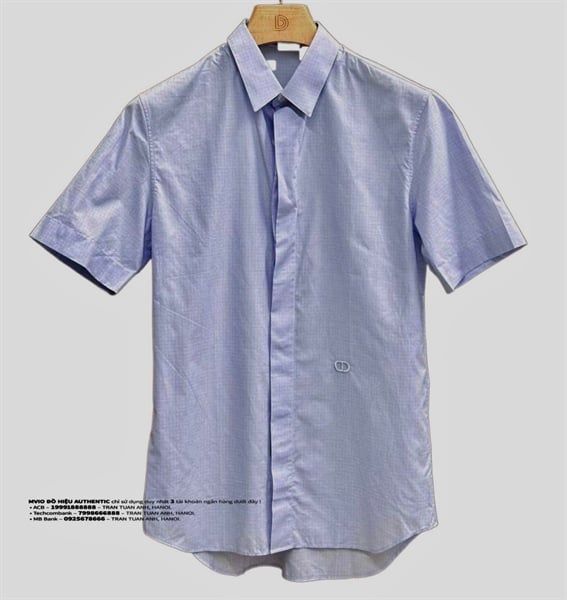  Sơ Mi Dior Xanh Cộc Tay CD 113C525A5064 