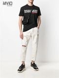  Phông Dsquared2 Đen Chữ Made In Italy Màu Đỏ 2021 
