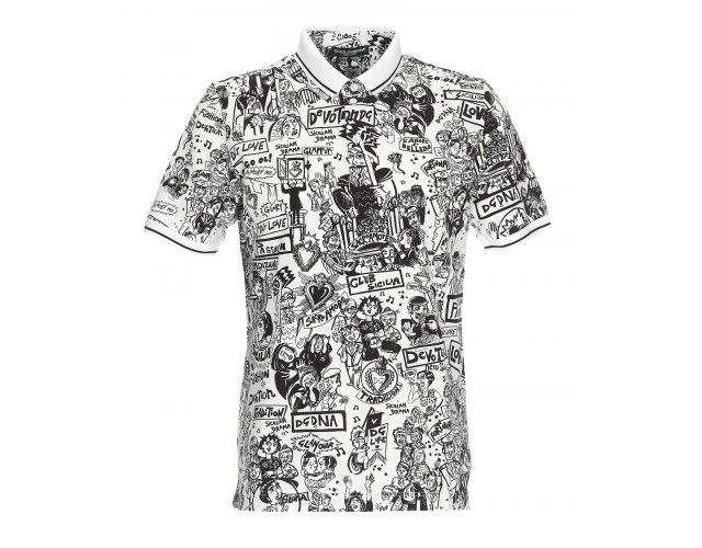  Polo Dolce Trắng Hình Người Đen Fs761 Hwz88 