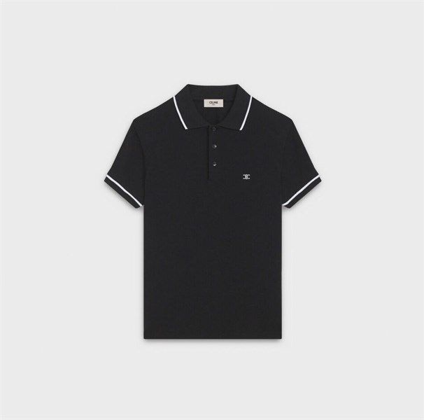  Polo Celine Đen Thêu Logo Ngực 2X136043F38Aw 