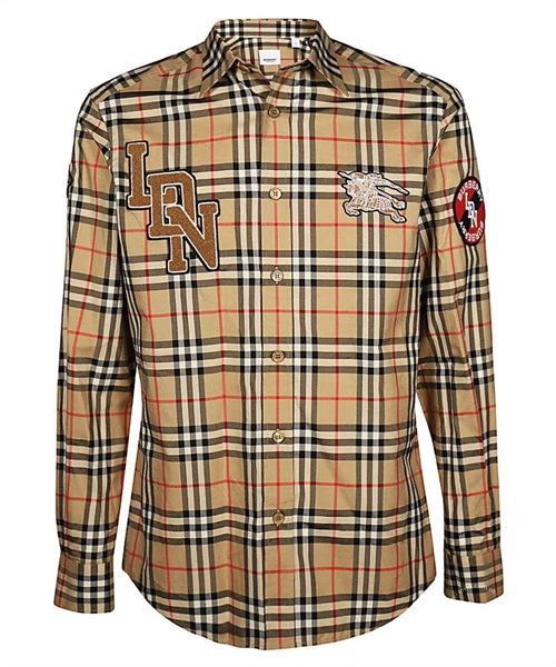  Sơ Mi Burberry Vintage Dài Tay Lưng Kim Cương 8024529 