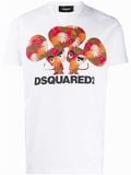  Phông Dsquared2 Trắng Chuột Đỏ S74Gd0654 