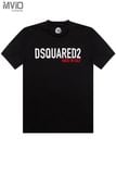  Phông Dsquared2 Đen Chữ Made In Italy Màu Đỏ 2021 