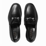 Loafer Gucci Đen Xích Bạc 015938 