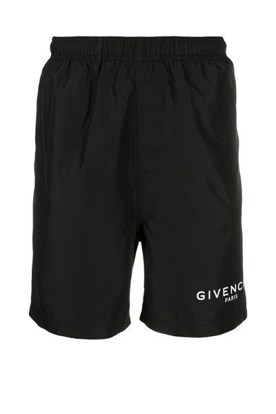  Short Givenchy Đen Dài Chữ Trắng Nhỏ Bm00J1Y5N001 