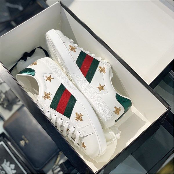  Sneaker Gucci Trắng Full Ong 386750 