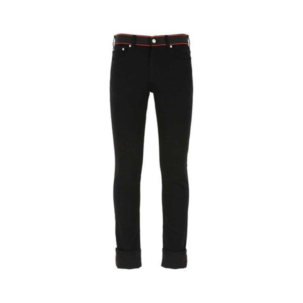  Jean Alexander Mcqueen Đen Cạp Viền Đỏ 642574 