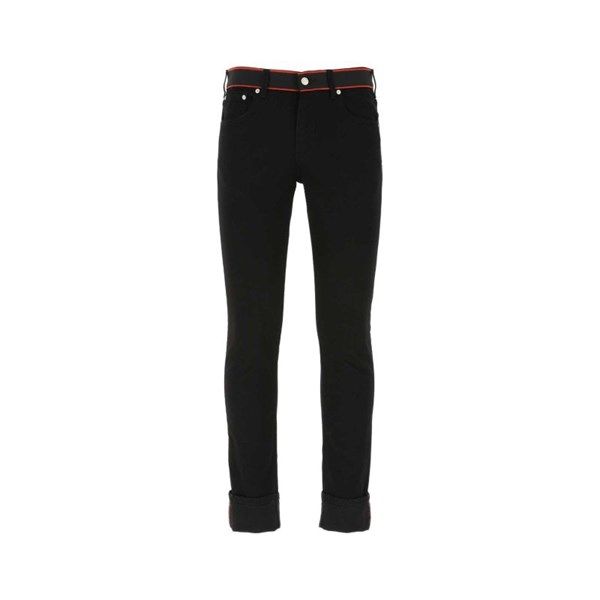  Jean Alexander Mcqueen Đen Cạp Viền Đỏ 642574 