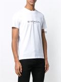  Phông Givenchy Trắng In Ngực Bm70K93002 000 