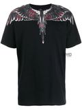  Phông Marcelo Burlon Đen Cánh Trắng Đỏ Cmaa018E19001008 