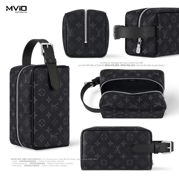 Túi Louis Vuitton Locker Dopp Kit Monogram Đen M83113