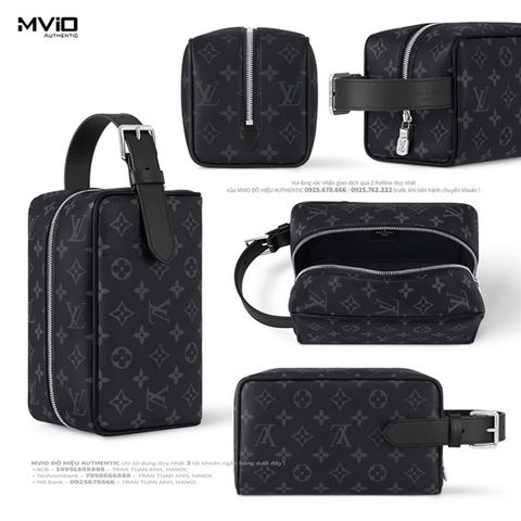  Túi Louis Vuitton Locker Dopp Kit Monogram Đen M83113 