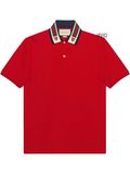  Polo Gucci Đỏ Thêu Cổ Hổ 545714 Xjagu 6057 