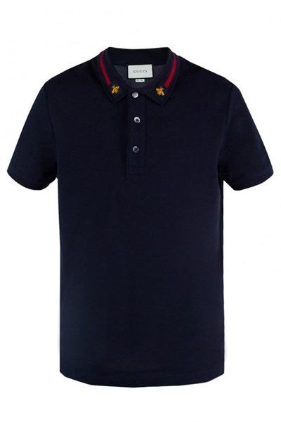  Polo Gucci Navy Thêu Ong Vàng 453865 X5H77 