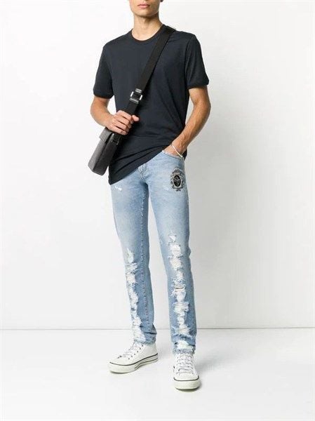  Jean Dolce Gabbana Xanh Rách Vương Miện Gy07Lz G8Ct0 