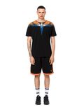  Phông Marcelo Burlon Đen Cánh Cam Xanh 