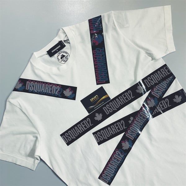  Phông Dsquared2 Trắng Tag Đen S74Gd0560 