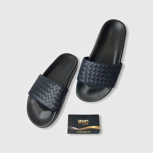 Dép Bottega Venata Đen Da Đan 