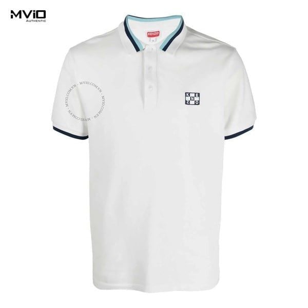  Polo Kenzo Trẵng Cổ Viền Xanh SD55P05244PU 