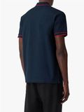  Polo Burberry Navy Cổ Sọc 8034074 