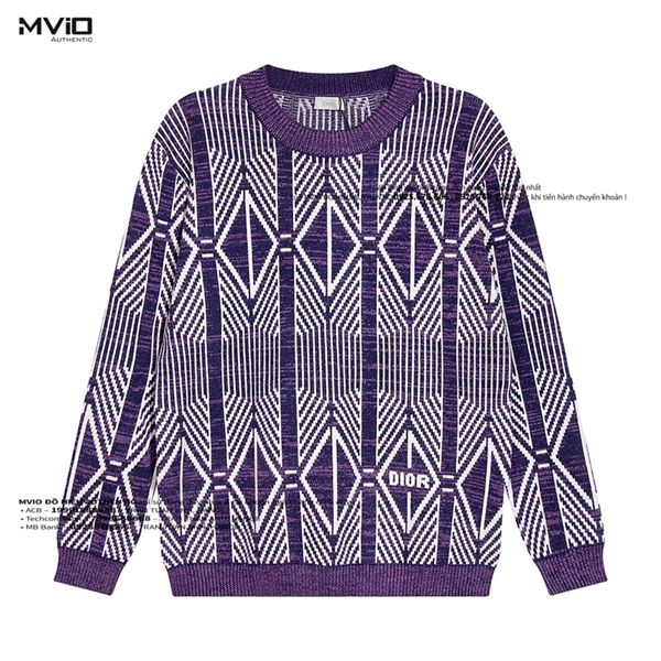  Len Dior CD Diamond Tím & Trắng 313M650AT477 