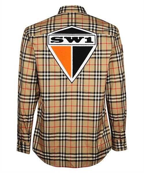  Sơ Mi Burberry Vintage Dài Tay Lưng Kim Cương 8024529 