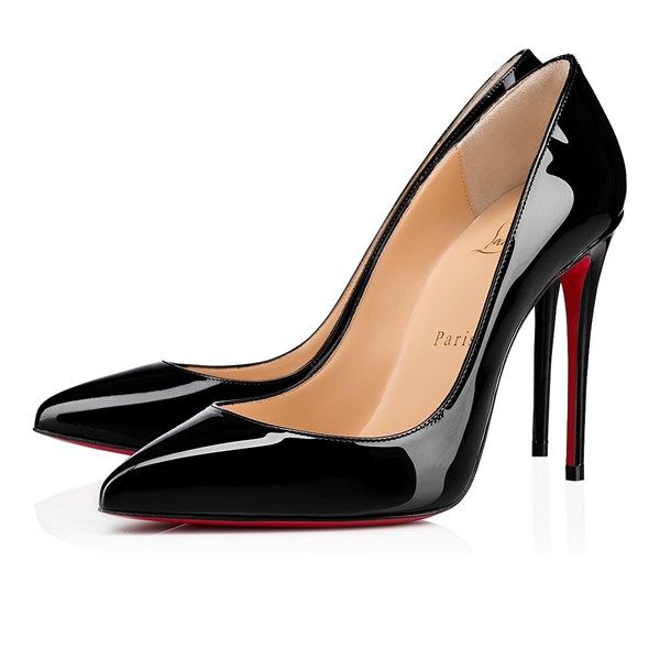  High Ginger Louboutin Black Pigalle Follies 100Mm 