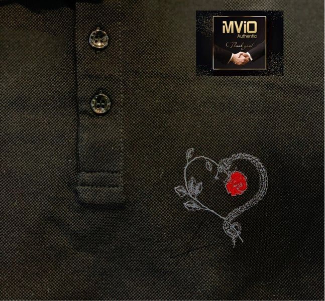  Polo Saint Laurent Đen Trái Tim Rắn Bmk533420 Yb20C 