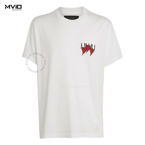  Phông Amiri Trắng Trái Tim Đỏ MJLT015 100 